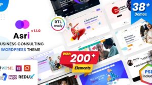 Asri (v1.1.4) Multipurpose Business Consulting WordPress