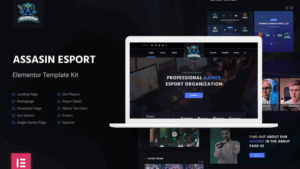 Assasin - eSport Elementor Template Kit GPL