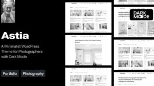 Astia (v1.0.8) Minimal Portfolio WordPress Theme for Photographers