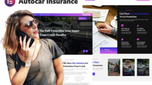 Asurance - Car Auto Insurance & Protection Services Elementor Template Kit
