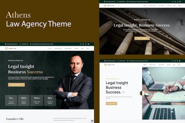 Athens (v1.1.6) Law Agency WordPress Theme