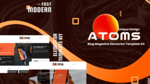 Atoms - Blog & Magazine Elementor Template Kit