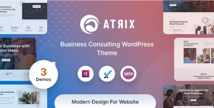 Atrix v.1.0.0 Creative Multipurpose WordPress Theme
