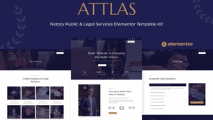 Attlas - Notary Public & Legal Services Elementor Template Kit
