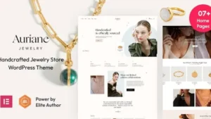 Auriane v3.2.3 Handcrafted Jewelry Store WordPress Theme