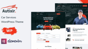 Autixir v1.0.2 Car Services Elementor WordPress Theme