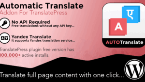 Fixed* Automatic Translate Addon For TranslatePress Pro v1.3