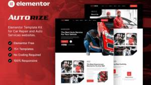 Autorize - Car Repair & Auto Services Elementor Template Kit