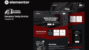 Autowing - Emergency Towing Service Elementor Template Kit