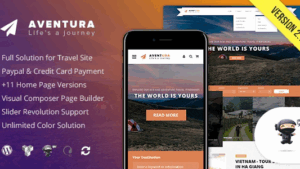 Aventura v2.8.6 Travel & Tour Booking System WP Theme