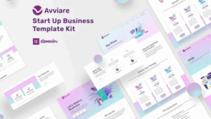 Avviare Start Up Business Elementor Template Kit