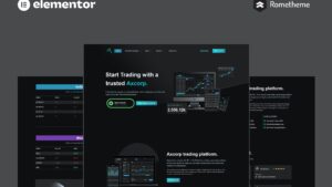 Axcorp - Trading & Investment Company Elementor Pro Full Site Template Kit