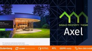 Axel v1.1.9 Single Property Real Estate Theme