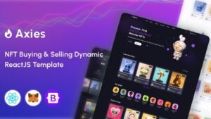 Axies (v1.0.6) - NFT Marketplace React Js Template