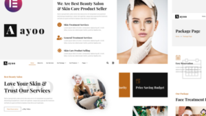 Ayoo - Beauty Salon Services Elementor Template Kits