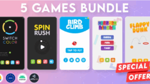 BUNDLE 5 GAMES | Admob + GDPR + Unity (26 September 2022)