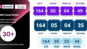 BWD Count Down for elementor v1.0