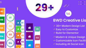 BWD Creative List addon for elementor v1.0
