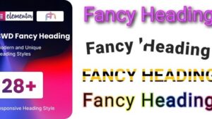 BWD Fancy Heading for elementor v1.0