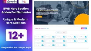 BWD Hero Section Addon For Elementor v1.0