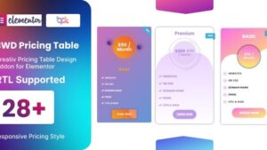 BWD Pricing Table for elementor v1.0