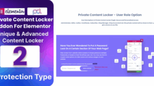 BWD Private Content Locker For Elementor v1.0