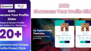 BWD Showcase Your Profile Slider for Elementor v1.0