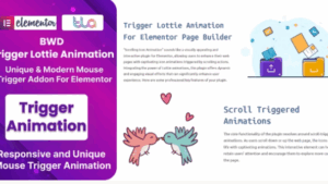 BWD Trigger Lottie Animation Addon For Elementor v1.0