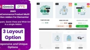 BWD WooCommerce Product Multi Action Addon For Elementor v1.0