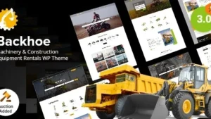 Backhoe (v4.7) Construction Equipment Rentals WordPress Theme