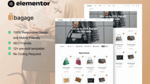 Bagage - Woocommerce Bag Store Elementor Pro Template Kit