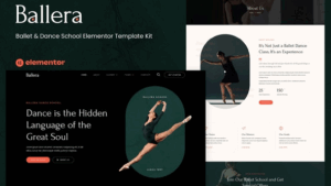 Ballera - Ballet & Dance School Elementor Template Kit