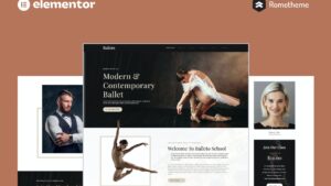 Balleto - Ballet School Elementor Pro Full Site Template Kit