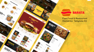 Barata - Fast Food & Burger Elementor Template Kit