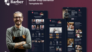 Barber 1997 - Barbershop Elementor Template Kits