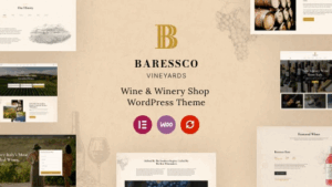 Baressco v1.0.1 Wine, Vineyard & Winery WordPress Theme