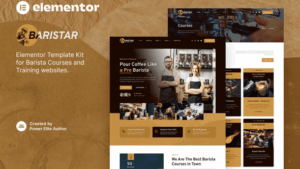 Baristar - Barista Courses & Training Elementor Template Kit