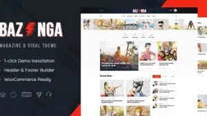 Bazinga v1.1.8 - Magazine & Viral Blog WordPress Theme