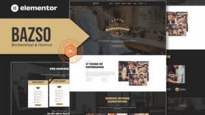 Bazso - Barbershop Elementor Template Kit