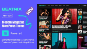 Beatrix (27 August 2025) Modern Magazine WordPress Theme