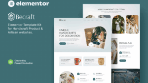 Becraft - Handicraft & Artisan Elementor Template Kit