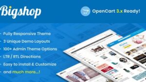 Bigshop v2.9 Responsive OpenCart Theme