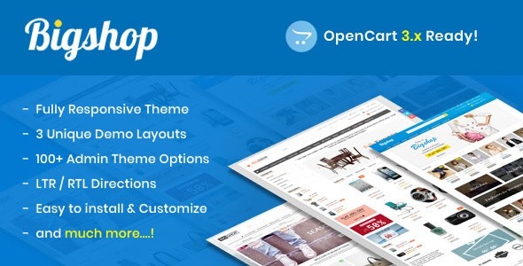 Bigshop v2.9 Responsive OpenCart Theme