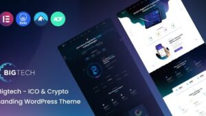 Bigtech v1.1 ICO & Crypto Landing WordPress Theme