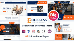 BildPress (v2.0.2) Construction WordPress Theme + RTL