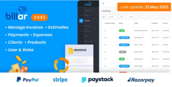 Billar v2.5.2 Invoice Management System [Activated]