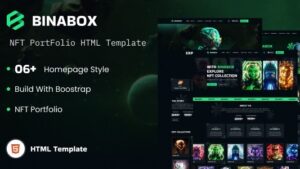 Binabox 25 October 2022 NFT Portfolio HTML Template