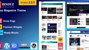 Binduz v2.7.0 WordPress News Magazine Theme