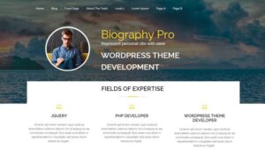 Biography Pro Wordpress Theme v2.8.7
