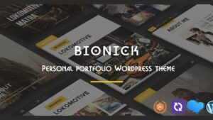 Bionick v8.1.4 Personal Portfolio WordPress Theme [Activated]